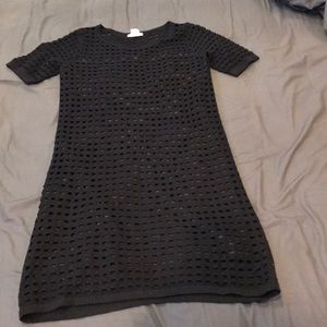 Club Monaco black shear dress size small